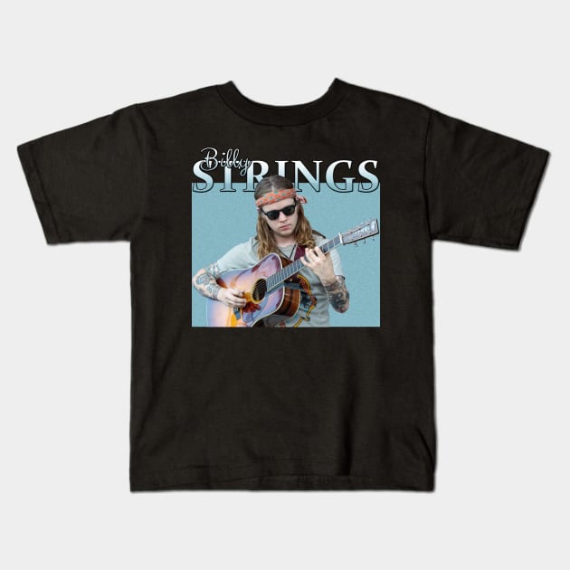 Billy Strings // Guitarist 70s Style // Kids T-Shirt by BlackAlife